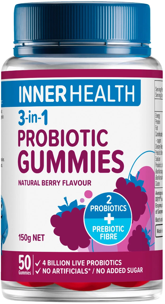 Inner Health 3-in-1 Probiotic 50 Gummies
