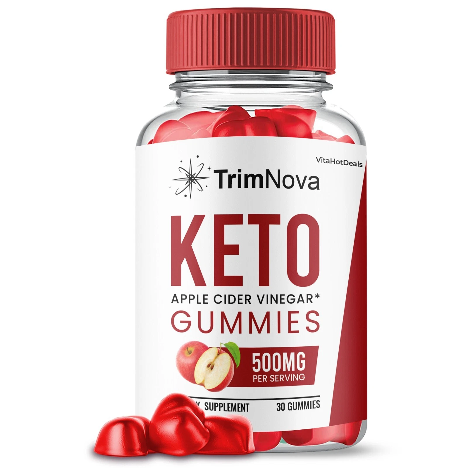 TrimNova Keto ACV Gummies. Maximum Strength Trim Nova Gummies (1 Pack)