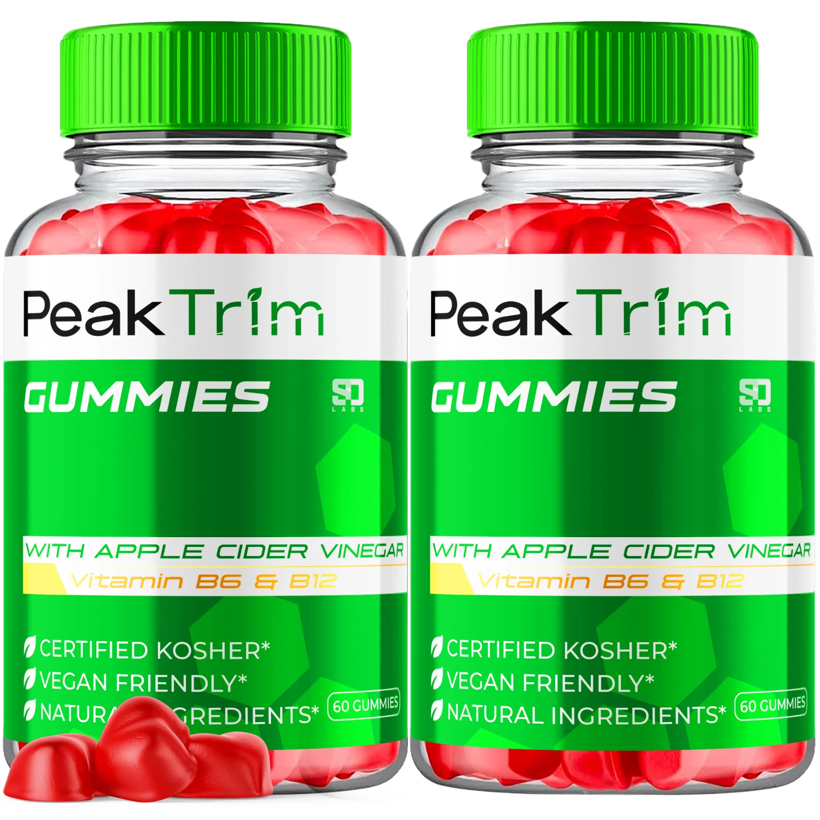 PeakTrim ACV Gummies - Boost Energy and Support Weight Management (2 Pack)