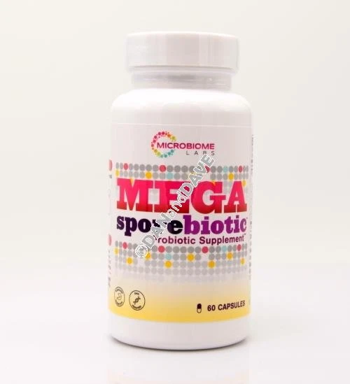 Microbiome Labs Mega Sporebiotic Probiotic Supplement - 60 Capsules