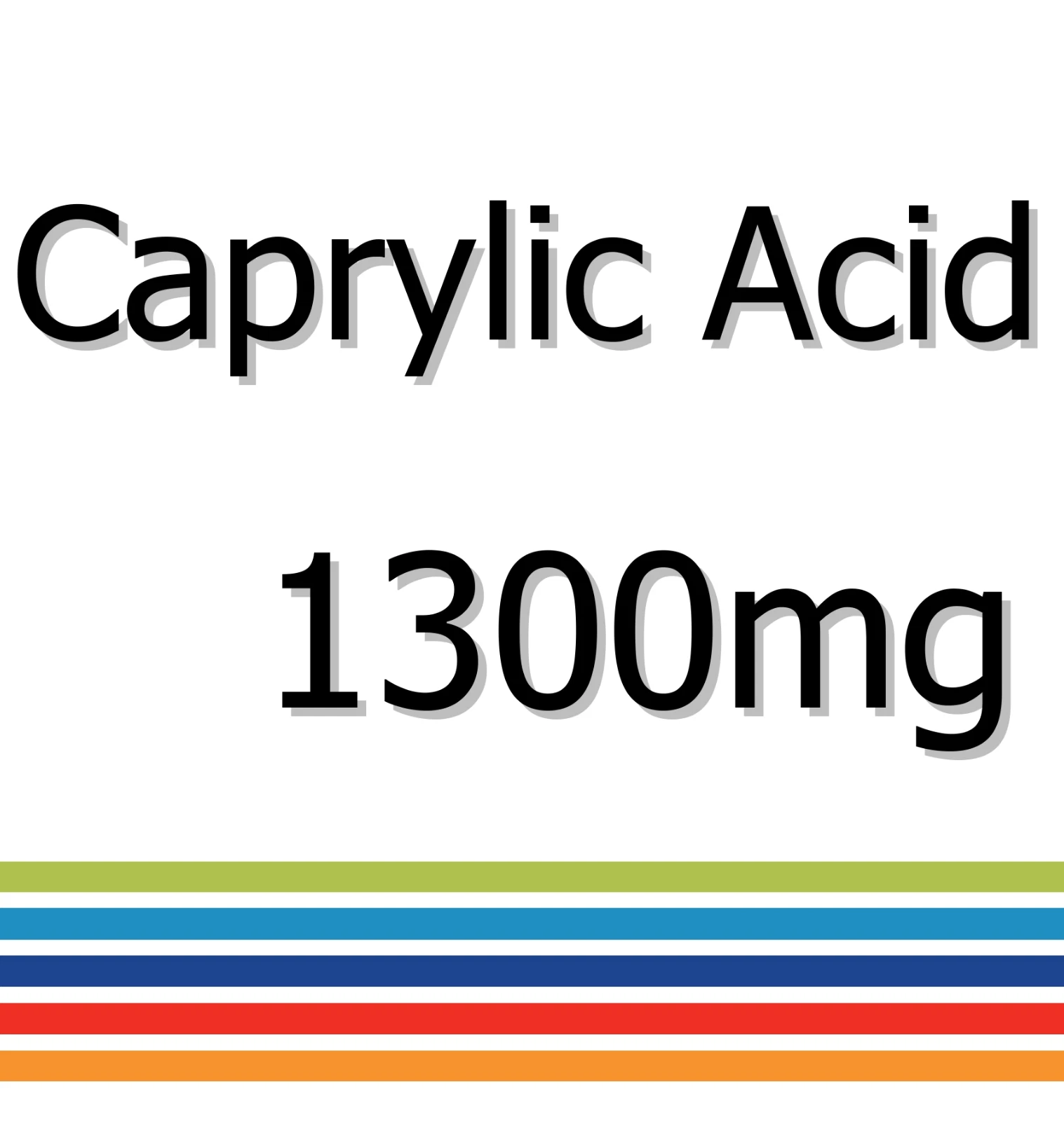 Caprylic Acid 1300mg x 60 Tablets - Digestive Relief