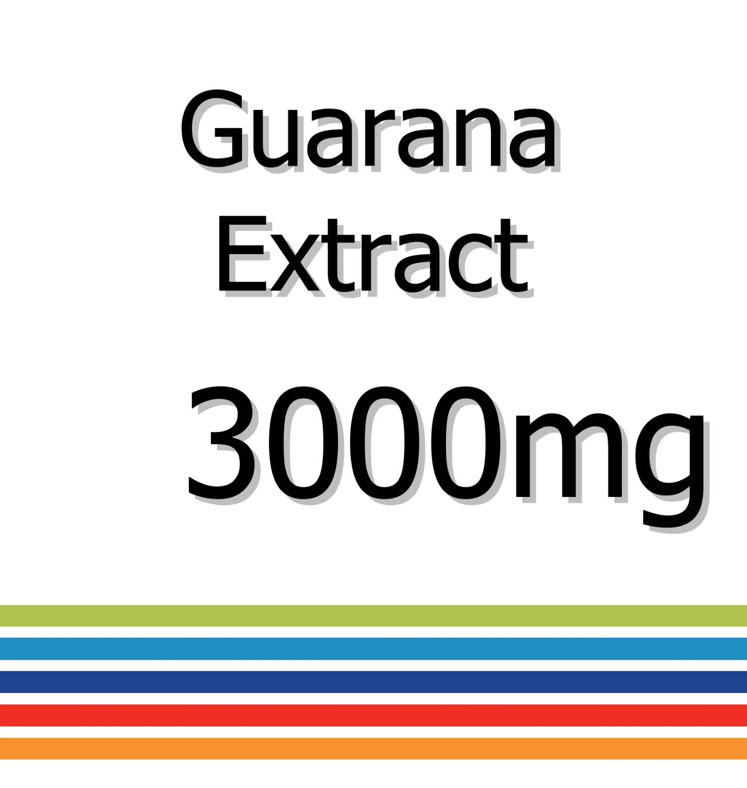 Guarana Extract 3000mg x 30 Tablets - Reduced Fatigue