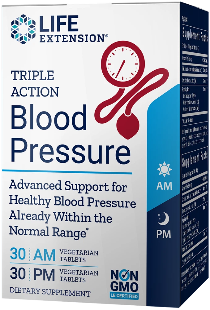 Life Extension TRIPLE ACTION BLOOD PRESSURE 60 TABLETS