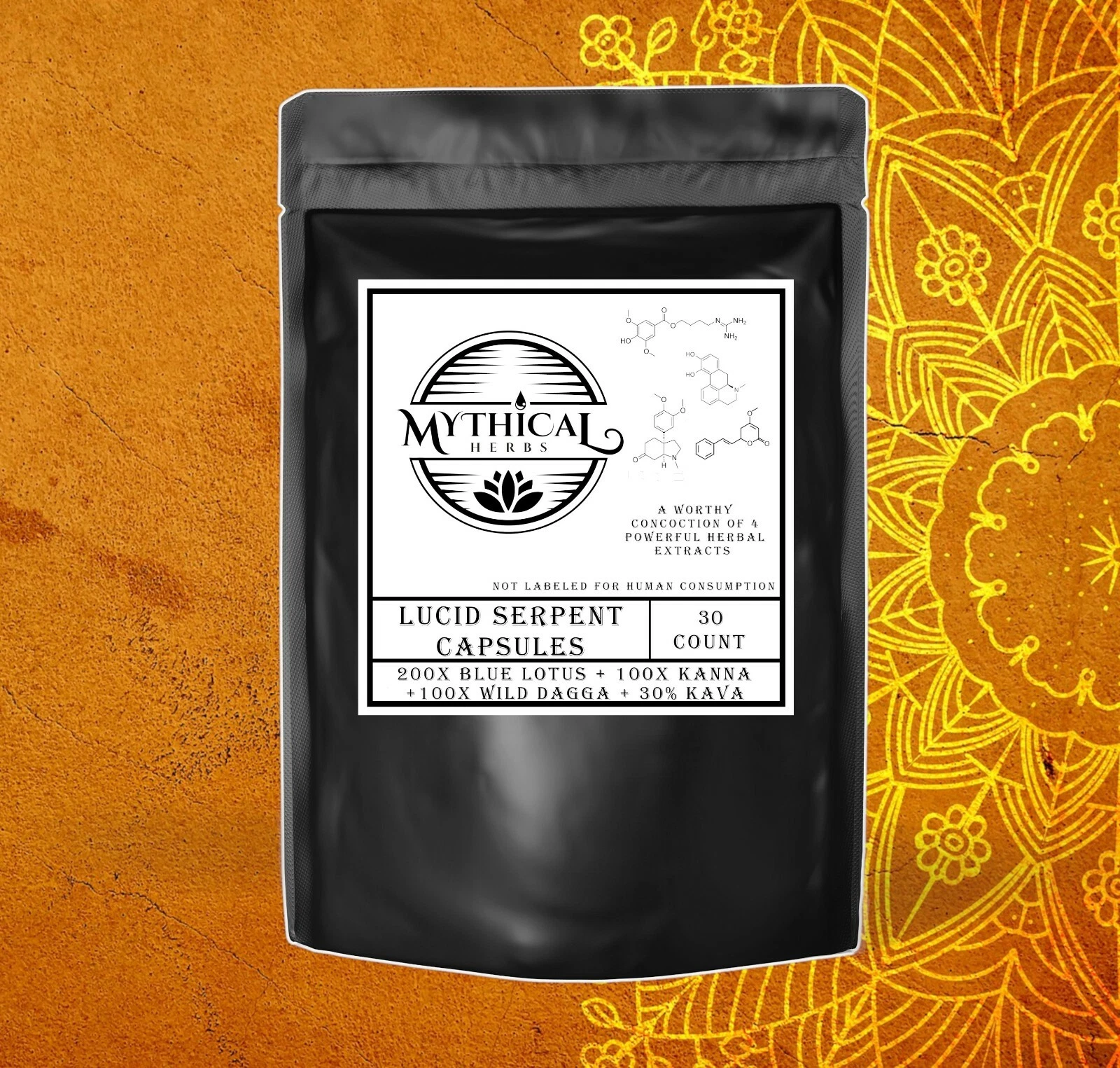 Kanna Blue Lotus, Klip Dagga + Potent Extracts (50 ct.)