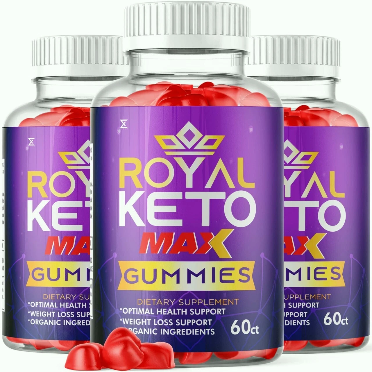 (3 Pack) Royal Keto Gummies Royal ACV Keto Gummies Weight Loss 180 Vegan Gummies