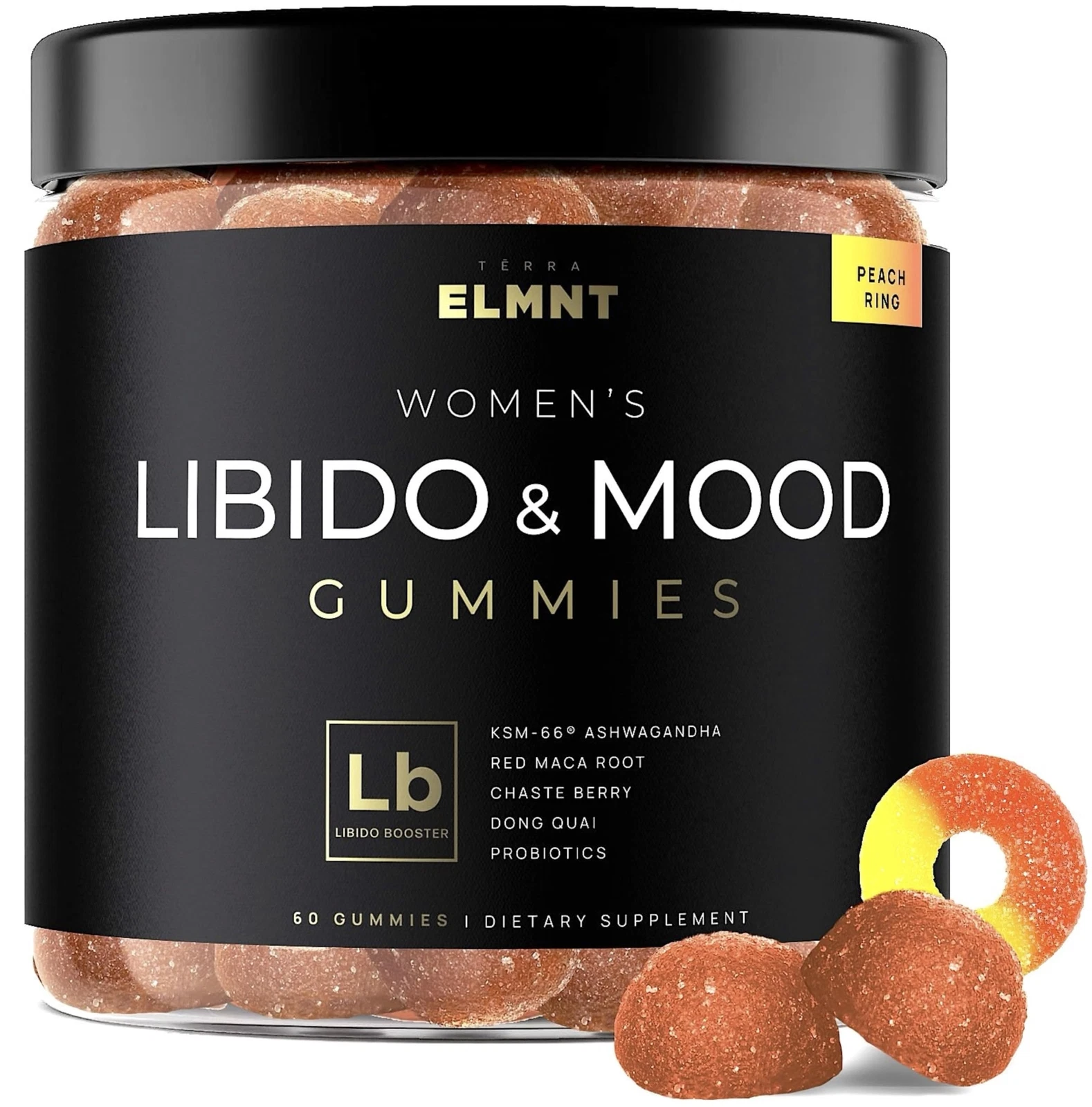 4050mg Libido Booster for Women KSM-66 Ashwagandha Gummies w. 30x Strength Re...