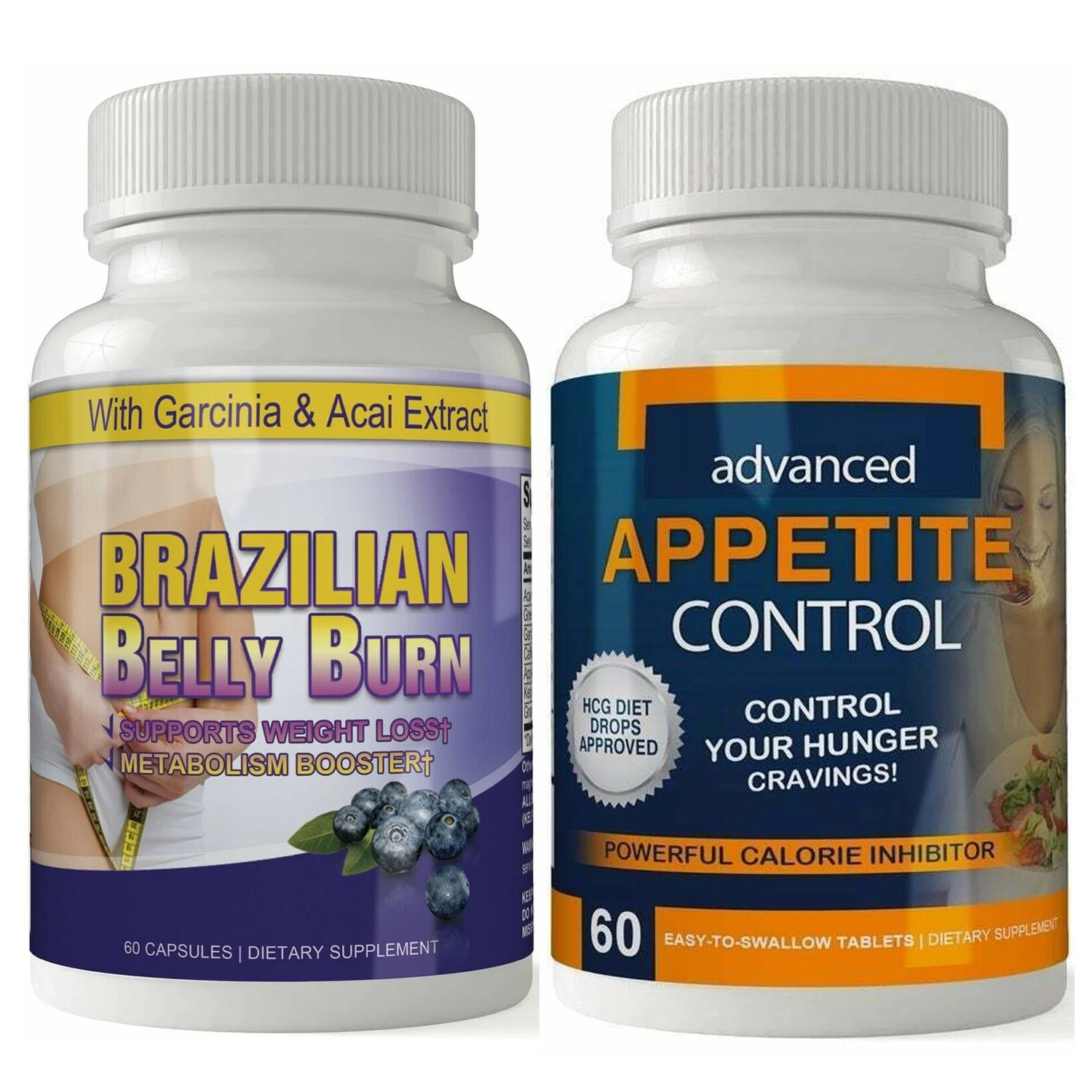 Brazilian Belly Burn Garcinia Acai Weight Loss & Appetite Control Diet Capsules