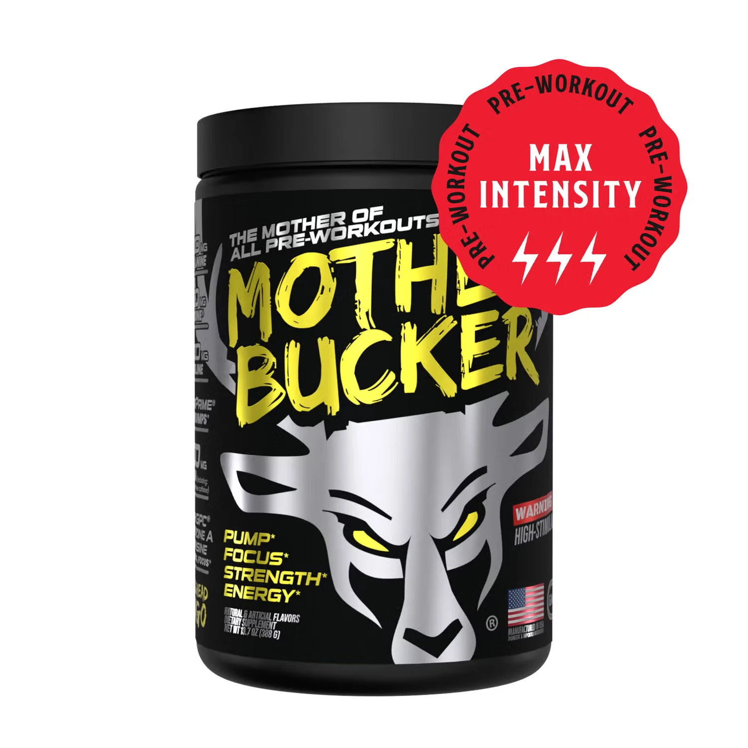 Bucked Up Mother Bucker Musclehead Mango Pre Workout Energy Expire 2027