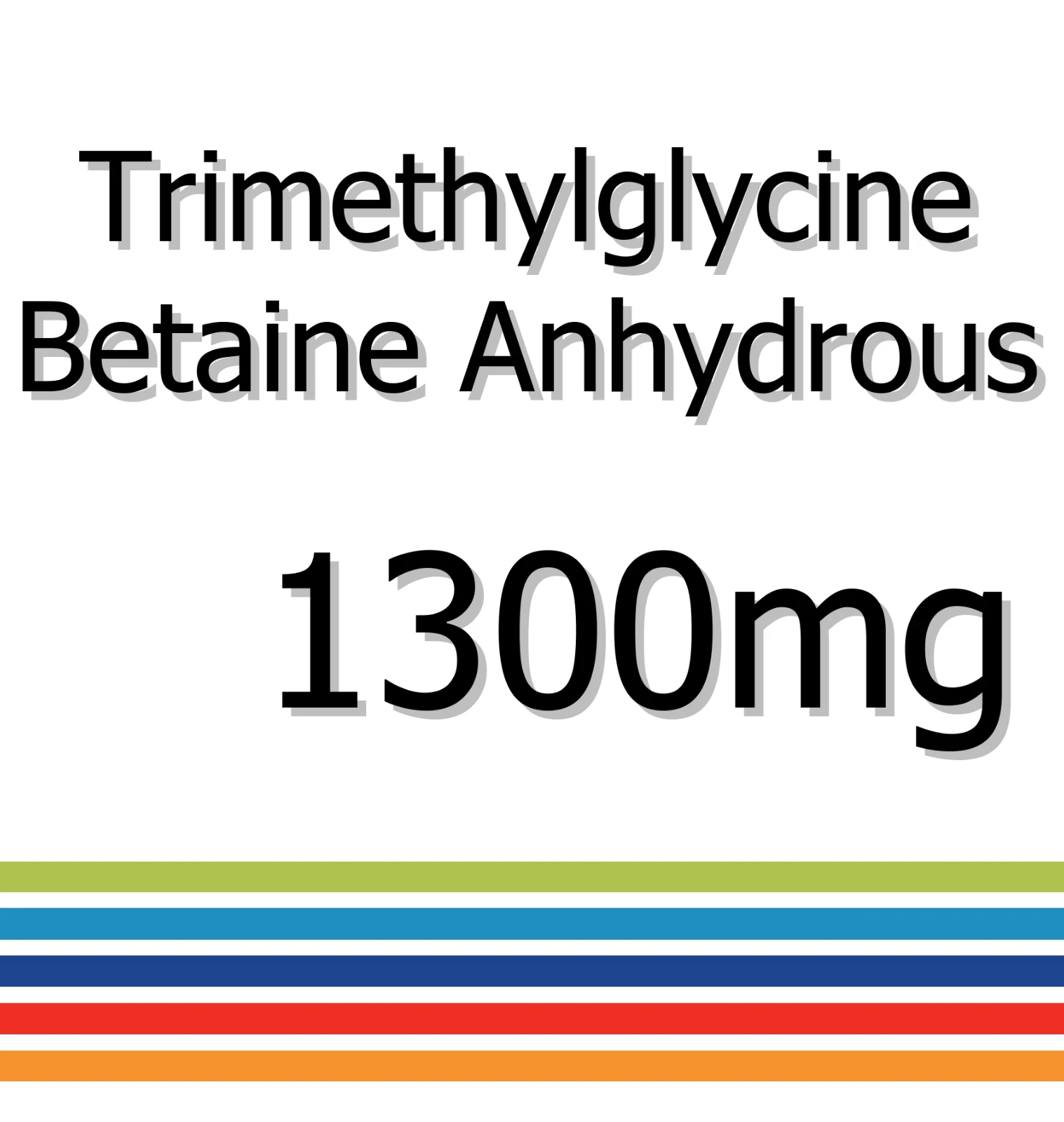 Trimethylglycine Betaine Anhydrous 1300mg x 90 Tablets - Muscle Recovery