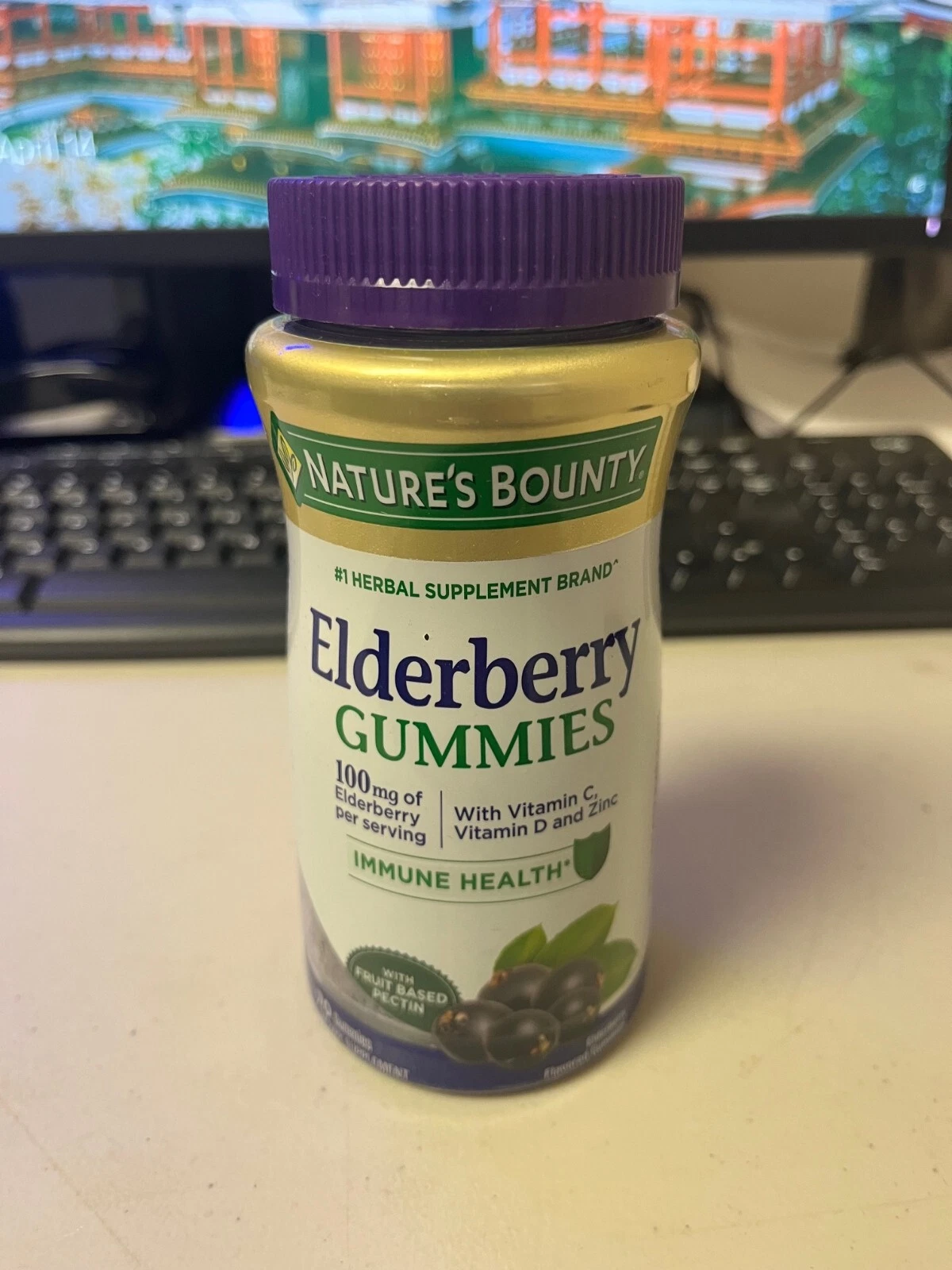 Nature's Bounty Elderberry Gummies Immune Health 70 Gummies exp 11/25