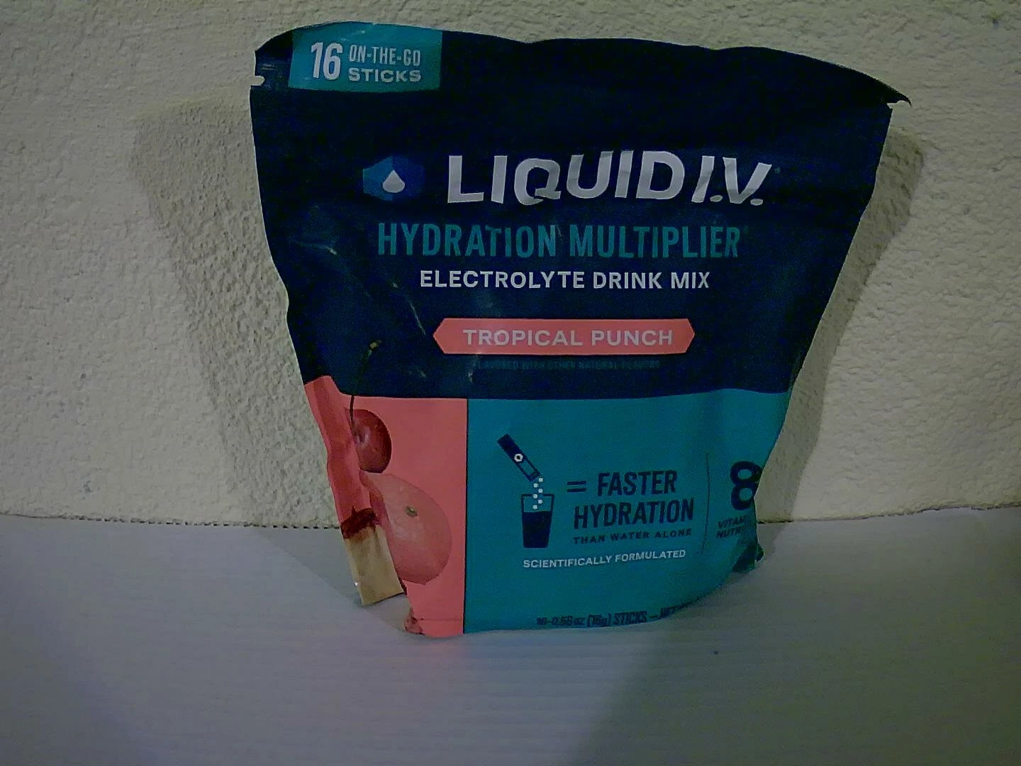 Liquid I.V. Electrolyte Drink Mix - Tropical Fruit - 16 Pack of On-The-Go Sticks