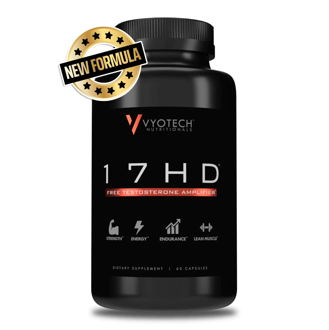 NEW 17HD Formula Boost Free Testosterone Strength Stamina Energy Focus 3 Bottles
