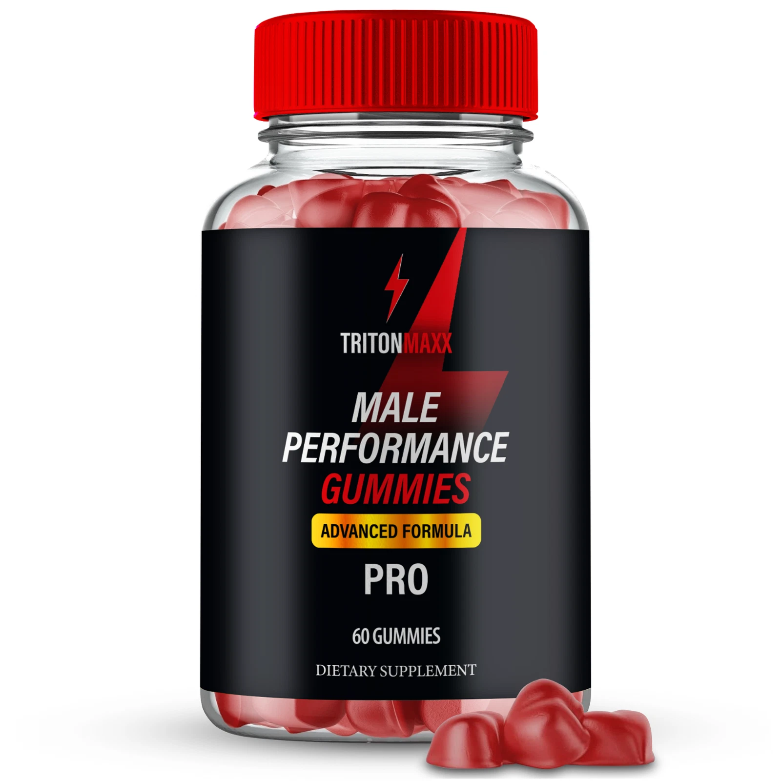 TritonMaxx Pro Men Gummies, Triton Maxx Maximum Male Performance Gummy 60ct