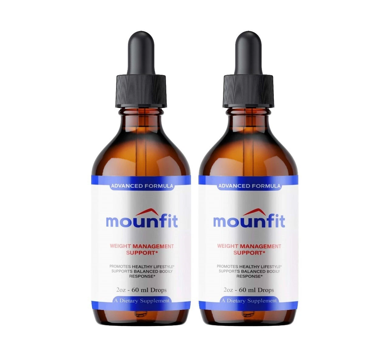 (2 Pack) Mounfit Drops Moun Fit Overall Health & Wellness Supplement