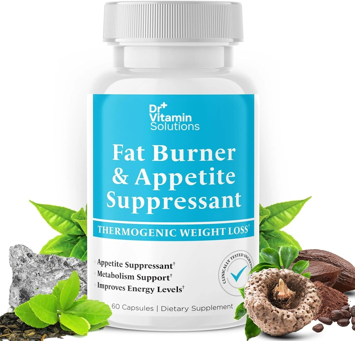 Fat Burner & Appetite Suppressant, 60 Count – Ultimate Weight Loss with Green Te