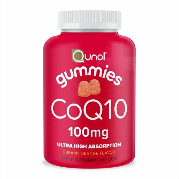 Qunol CoQ10 Support Heart and Vascular Health Gummies 60 Count