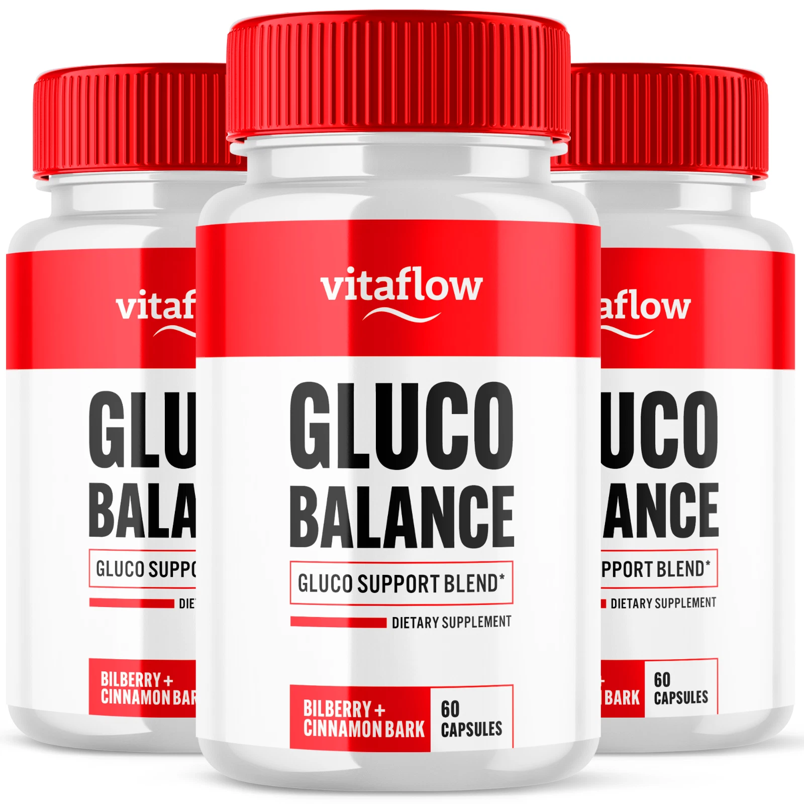 (3 Pack) VitaFlow Blood Balance Capsules, Vita Flow Glycogen (180 Capsules)