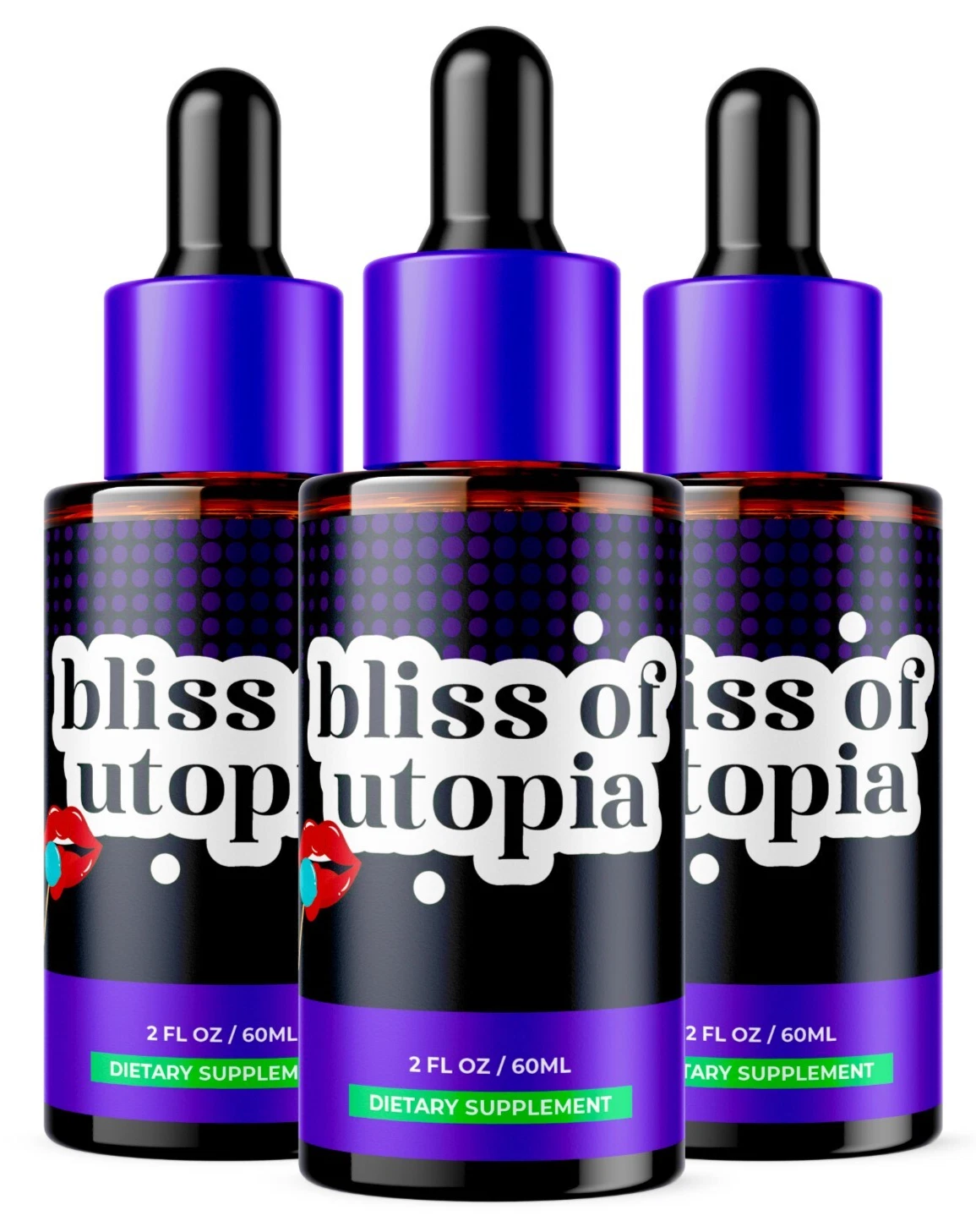 Bliss Of Utopia Drops, Bliss Of Utopia for ED, ORAL DROPS Supplement 3 Bottles