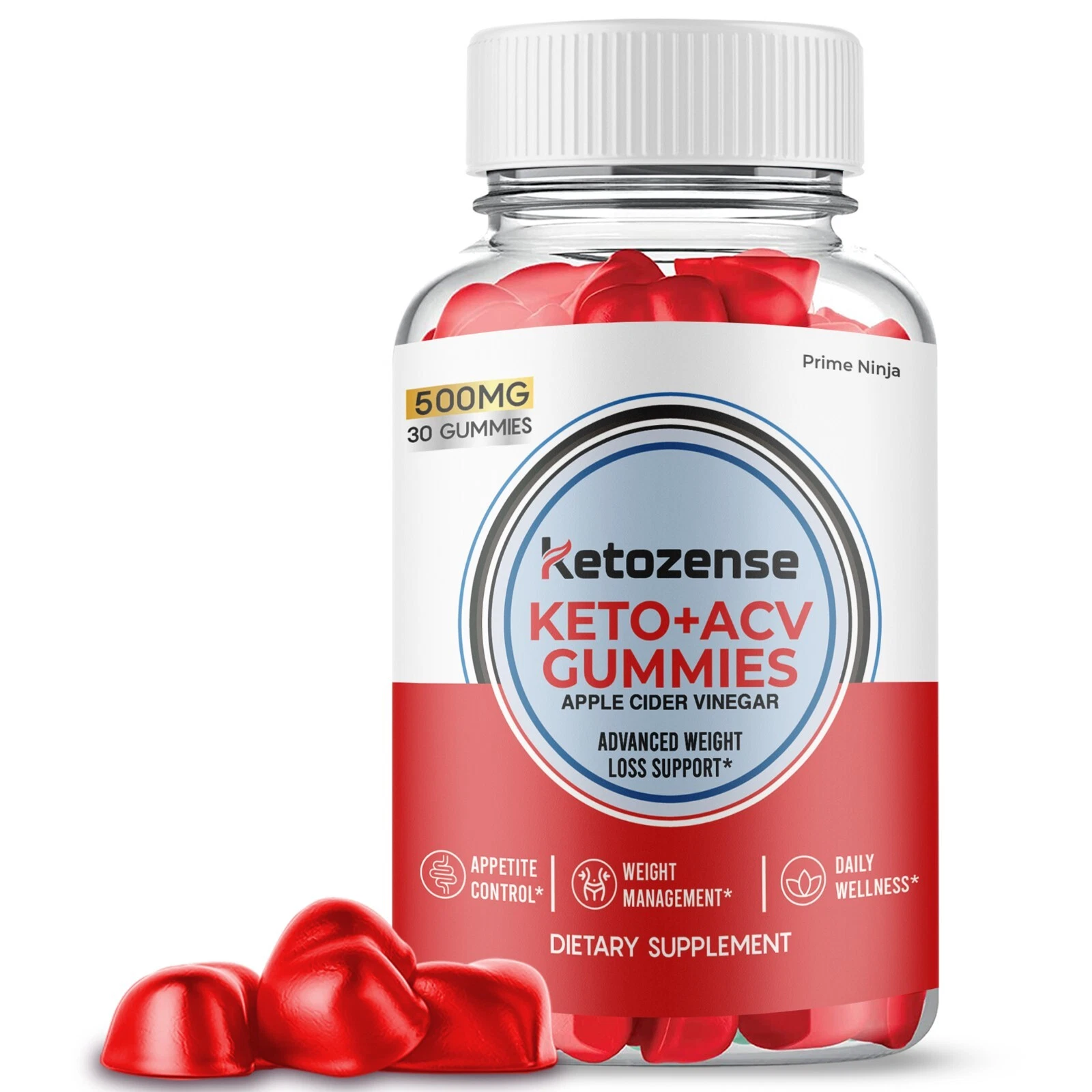 Ketozense Keto ACV Gummies, Ketozense Keto Gummies, Maximum Strength (1 Bottle)