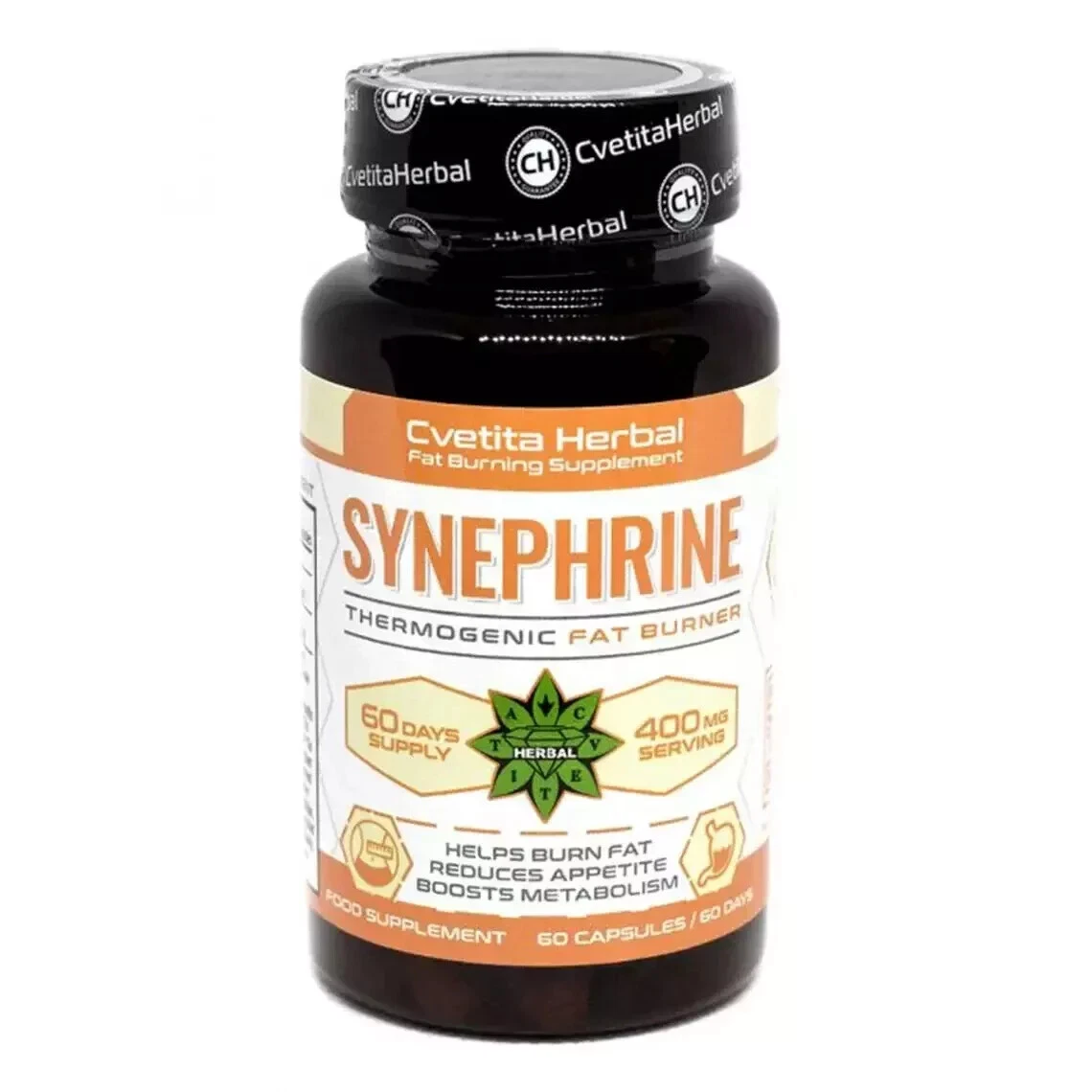 Synephrine Fat burner Metabolic Accelerator Slimming pills 60 caps - Pack of 2