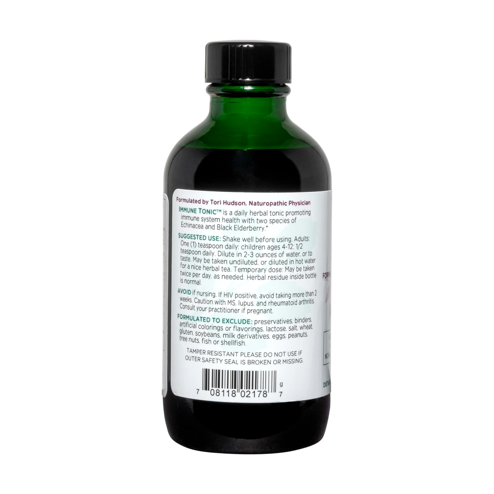 Vitanica Elderberry Immune Tonic, 4 fl oz, EXP 10/25- NEW/ SEALED