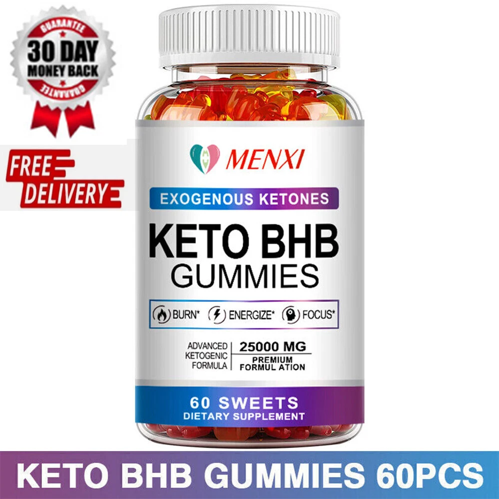 60 Keto BHB Gummy Weight Loss Ketone Advanced Fat Burner Supplement Gummies