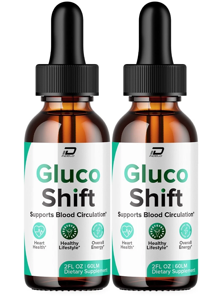 (2 Pack) Gluco Shift Drops Blood Support Formula – GlucoShift Liquid Healthy