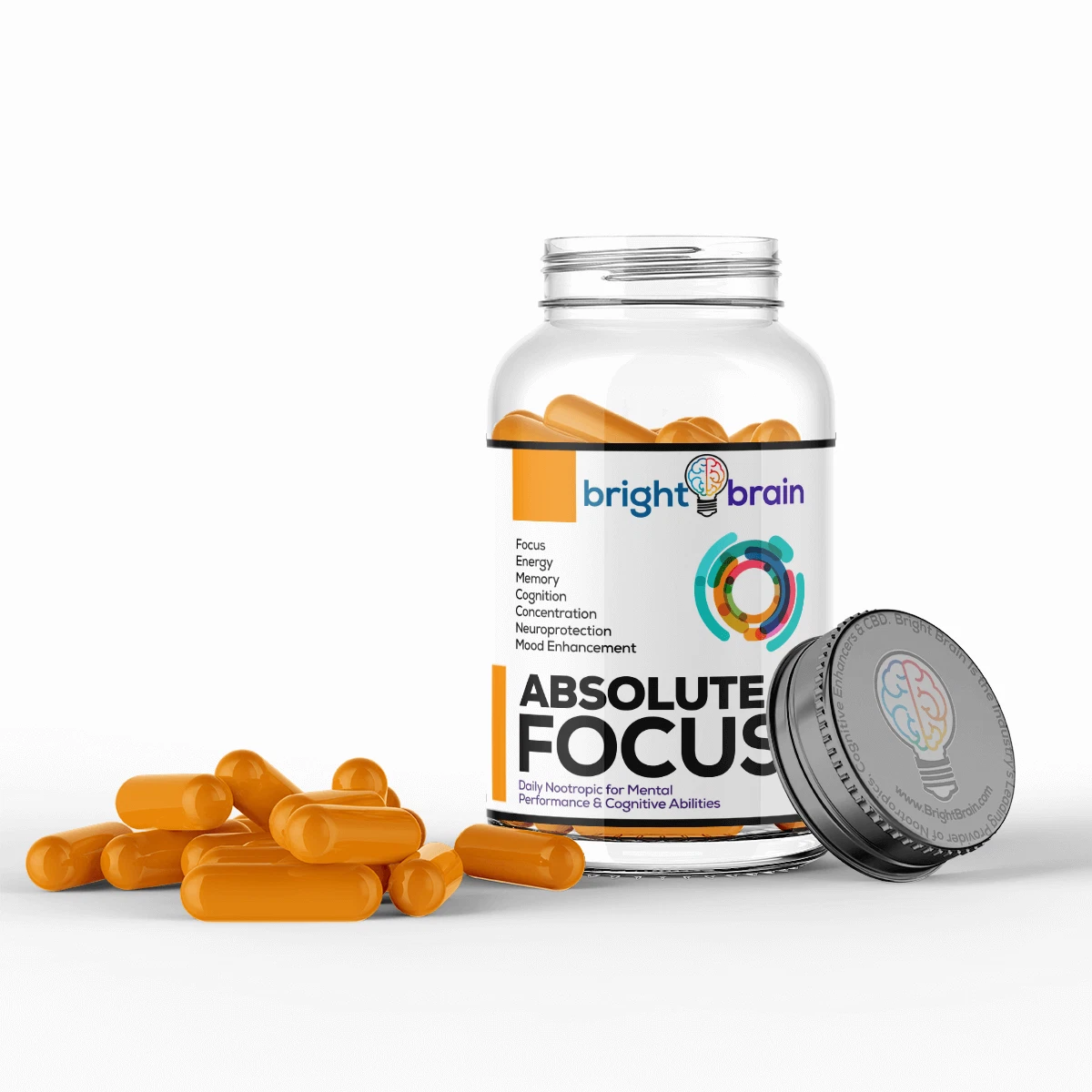 Bright Brain Absolute Focus Supplement - #1 Nootropic For Focus, Energy, Memory+