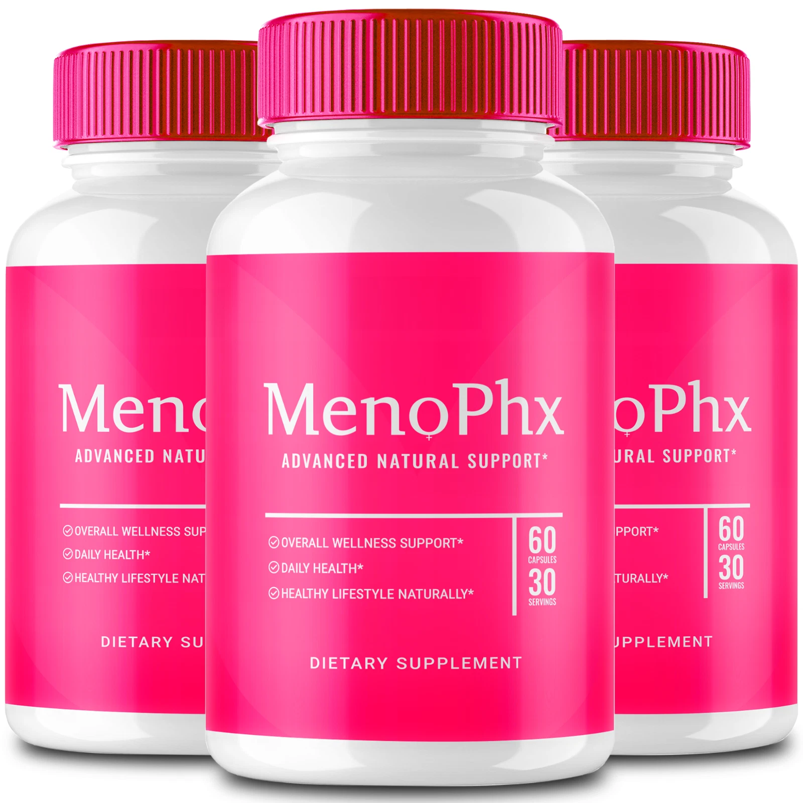 (3 Pack) MenoPhx Probiotics, Meno Phx for Digestive Health Pills (180 Capsules)