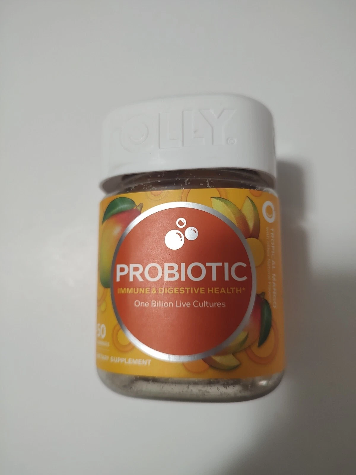 🔥 OLLY Probiotic Gummies Immune & Digestive Support Tropical Mango 50ct 12/2024