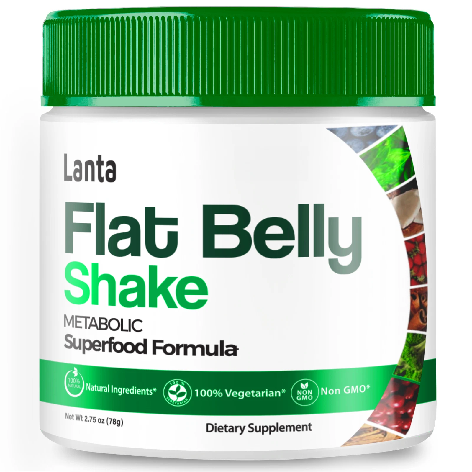 Lanta Flat Belly Shake for Men Women - Official Formula (1 Pack)