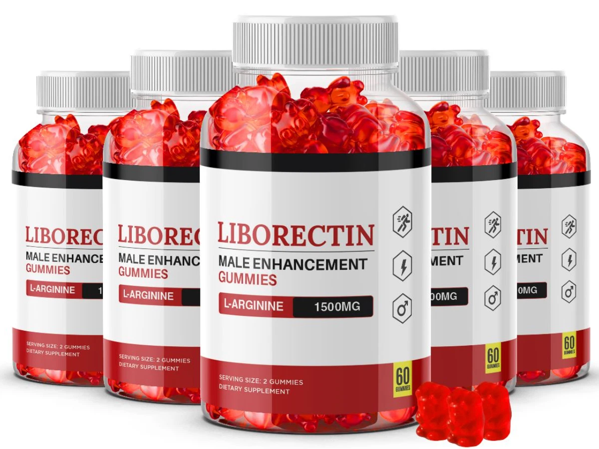 5-Pack Liborectin Male Gummies - Libo Rectin Male Support Gummies - 300 Gummies
