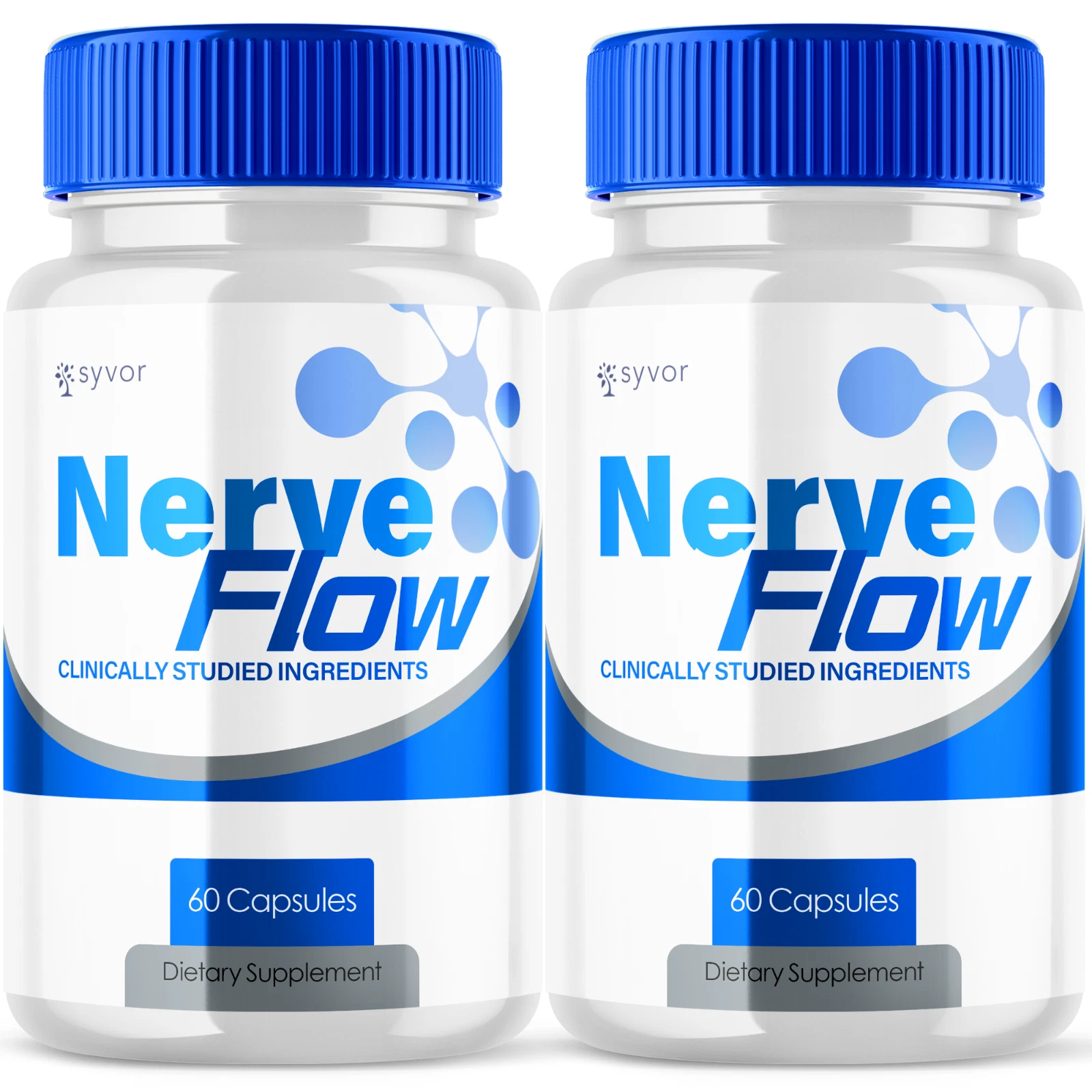 Nerve Flow Advanced Nerve Support Formula Maximum Strength Vitamin 120 Capsules