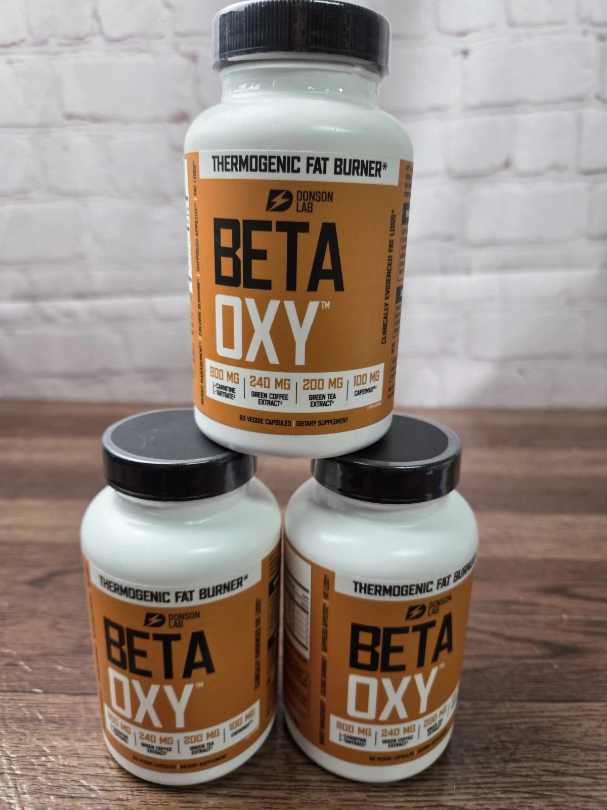 3 X BetaOxy Fat Burner & Appetite Suppressant and Weight Loss Supplement