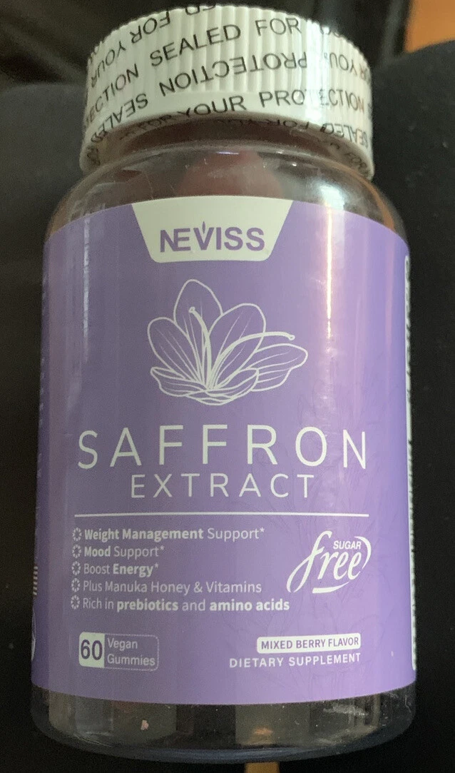 Saffron Supplement Gummies - Saffron Gummies 100% Pure Saffron Extract Whole ...