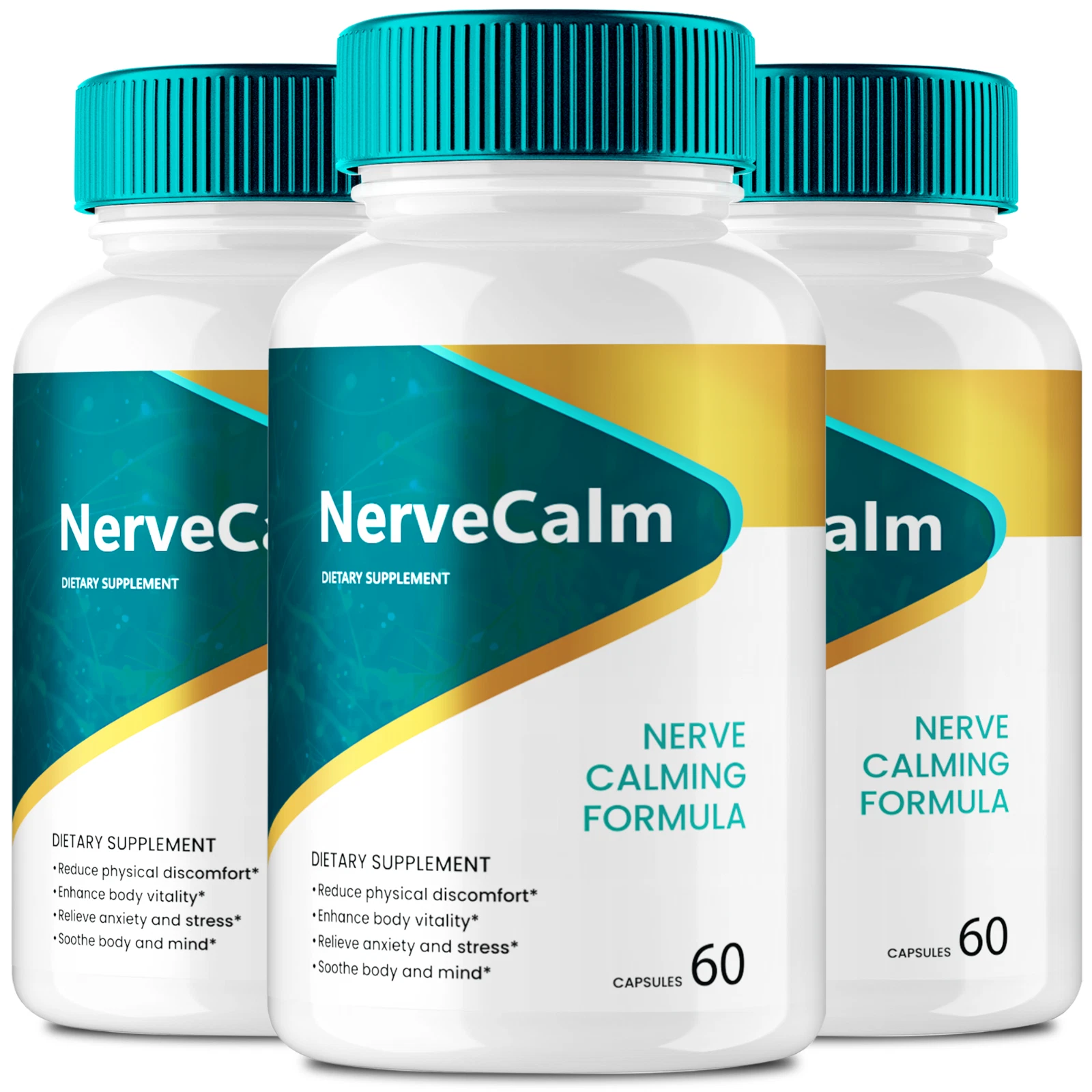 (3 Pack) Nerve Calm Blood Capsules, NerveCalm Blood Formula Support Pills