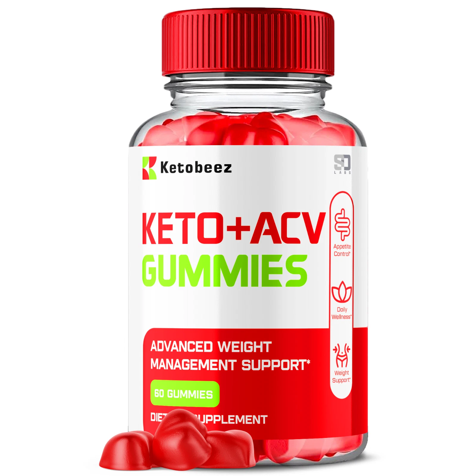 Ketobeez Keto Gummies, Keto Beez ACV Keto+Gummies Weight Loss (60 Gummies)