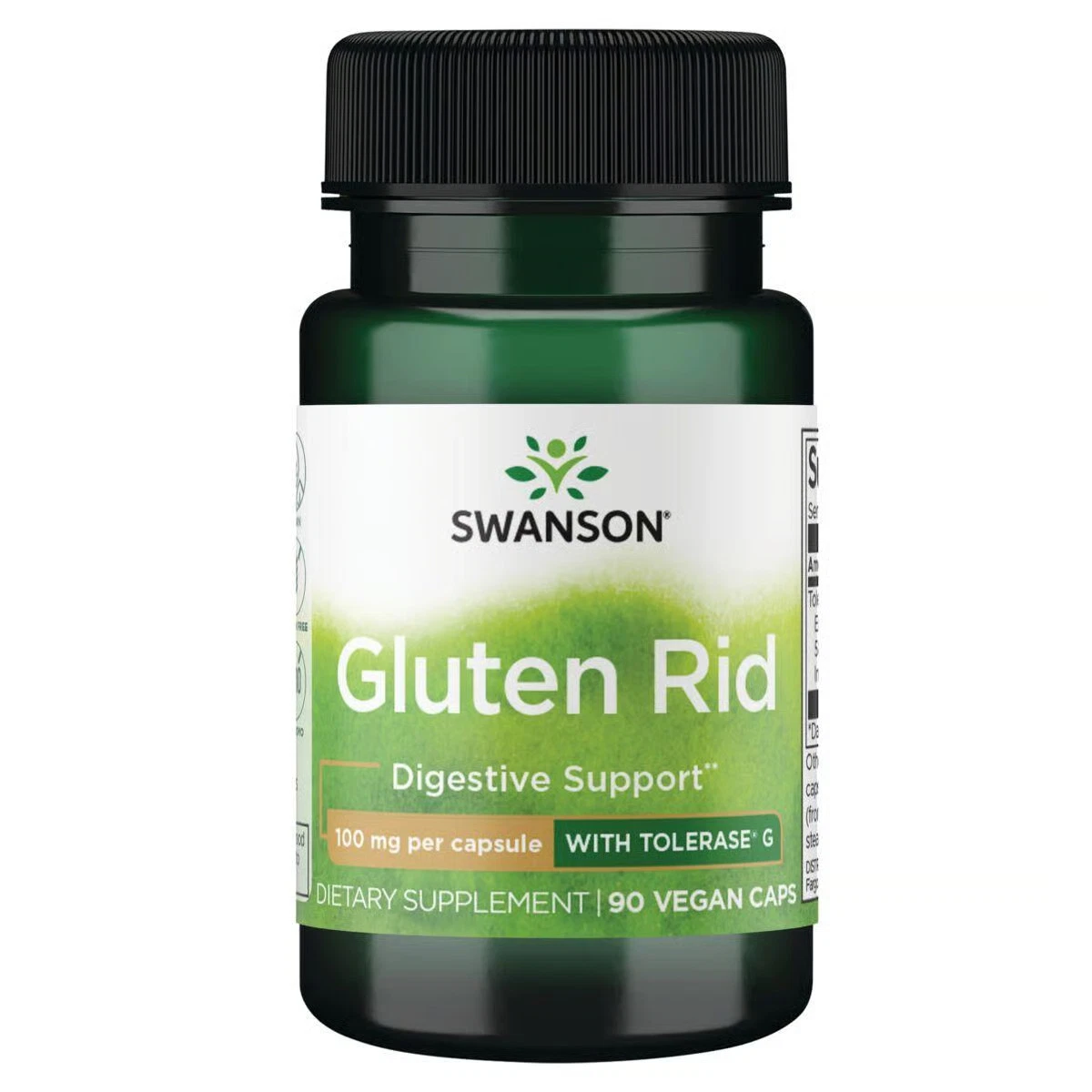 Swanson Gluten Rid with Tolerase G 100 mg 90 Veggie Capsules