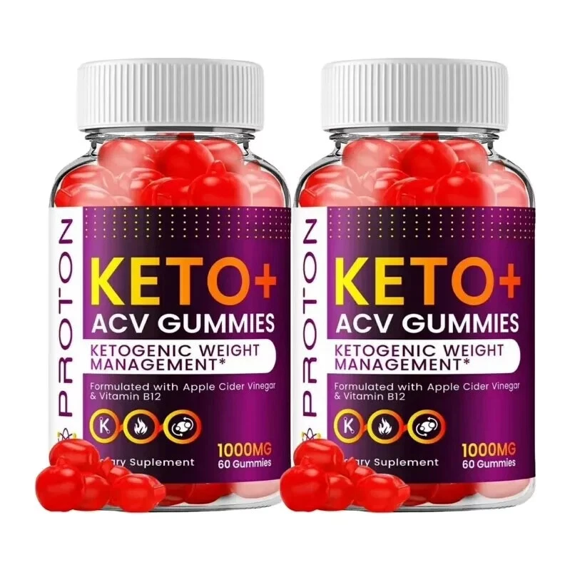 Proton Keto ACV Gummies Weight Loss Management Supplement (120 Gummies) 2-Pack