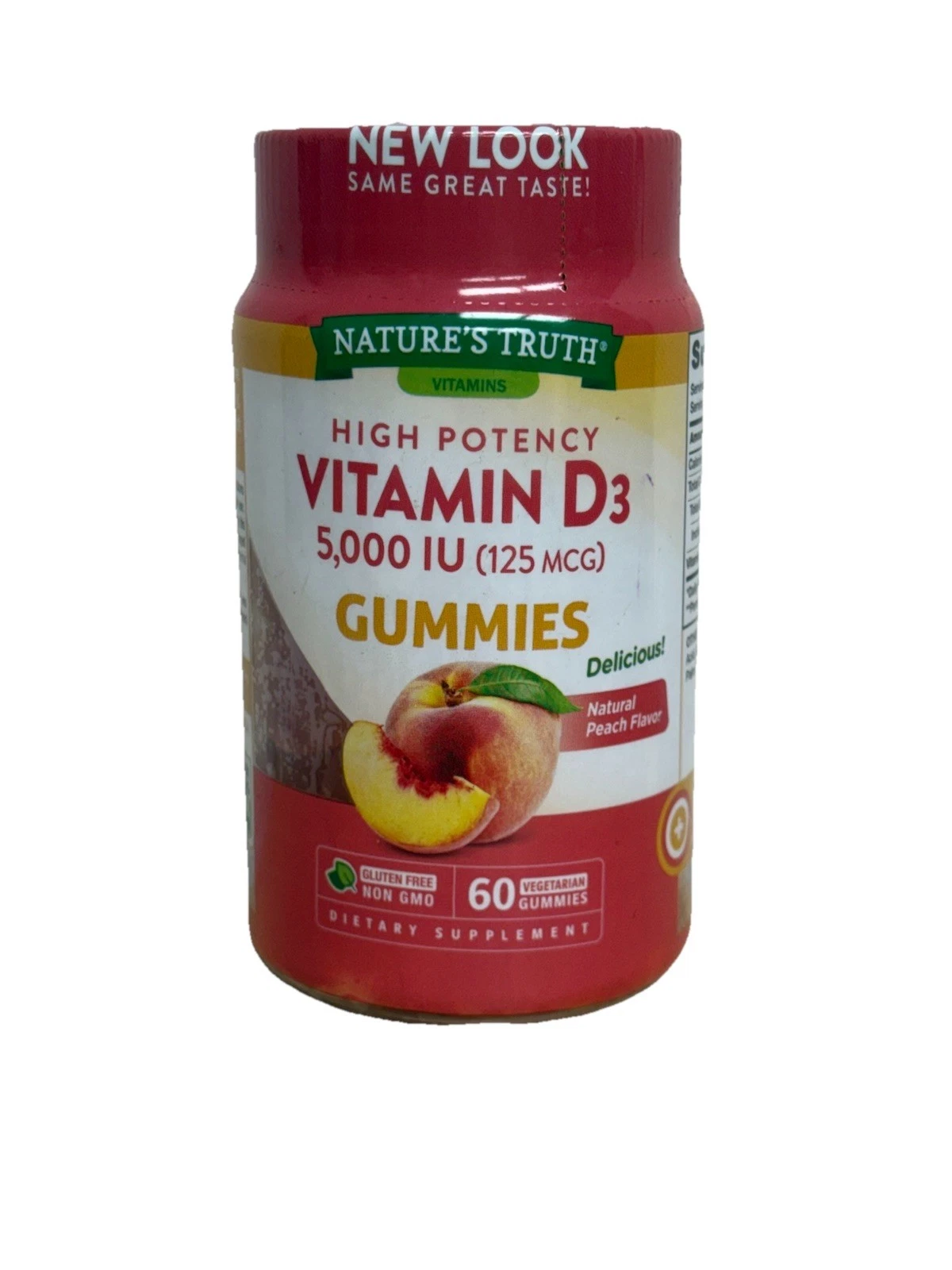 Nature's Truth High Potency Vitamin D3 5000IU - 60 Vegan Gummies