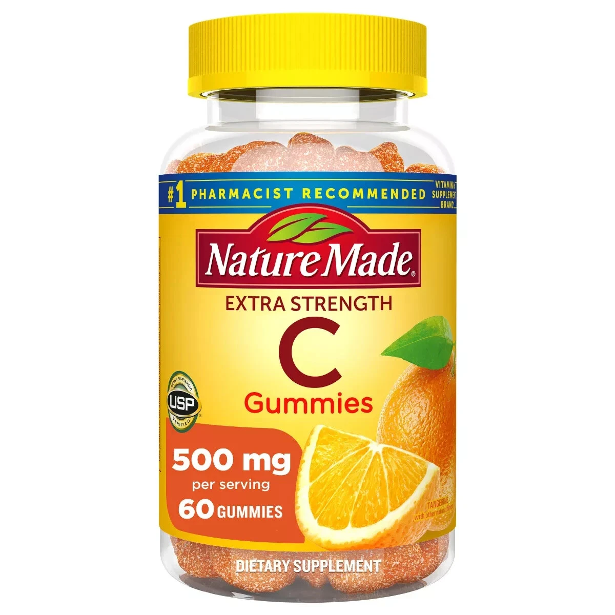 Nature Made Extra Strength Immune Support Gummies 500 mg Vitamin C 60 count