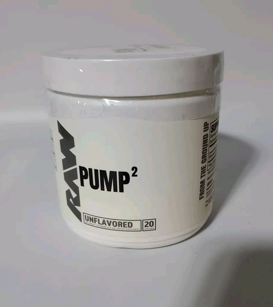 RAW Pump 2 Unflavored, 4.37 oz 124 grams 20 Servings New [GLYCERSIZE 65%]