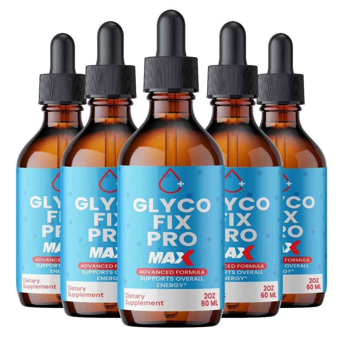 (5 Pack)Glyco Fix Pro MAX Blood Support Drops to Maintain Blood Levels