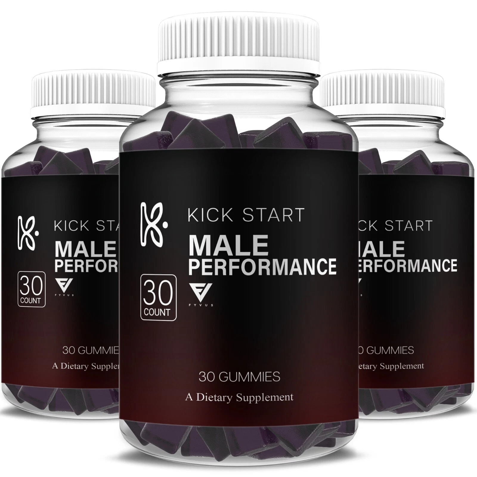 (3 Pack) Kick Start Performance Gummies, KickStart Advanced (3 Month Supply)