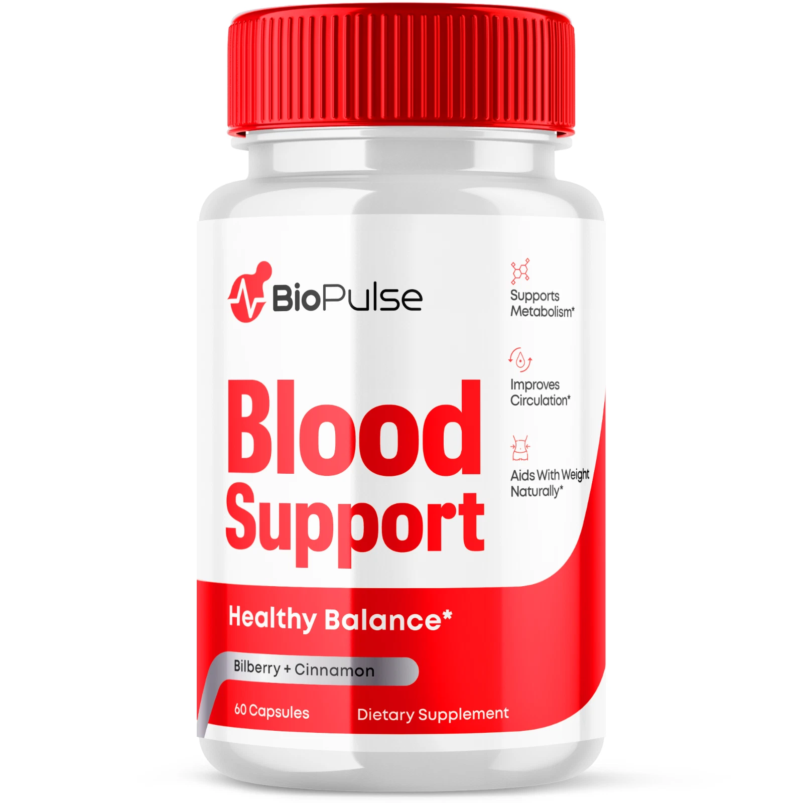 Biopulse Blood Support Advanced Formula Health & Wellness Supplement 60 Capsules