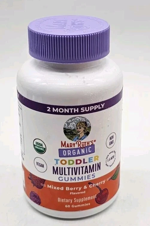MaryRuths Organic Vitamin Gummy Toddler 60 Gummies Exp 12/2025