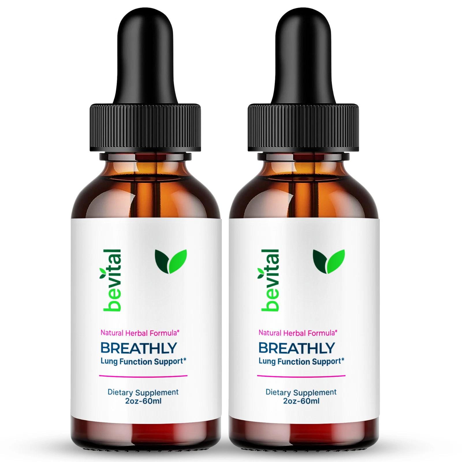 (2 Pack) Breathly Lung Function Support Drops - Breathly Drop for Healthy Lungs