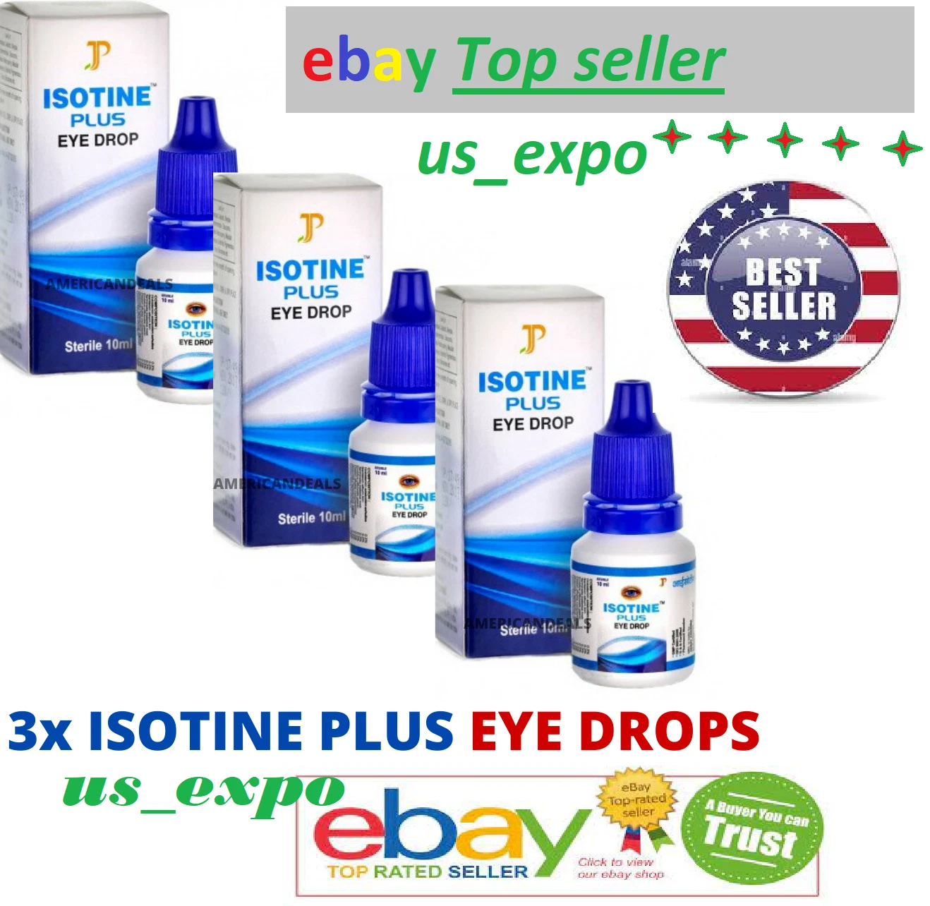 3X Eye Drops OFFICIAL USA Care Glaucoma Best For Eye Problem Cataract Best price