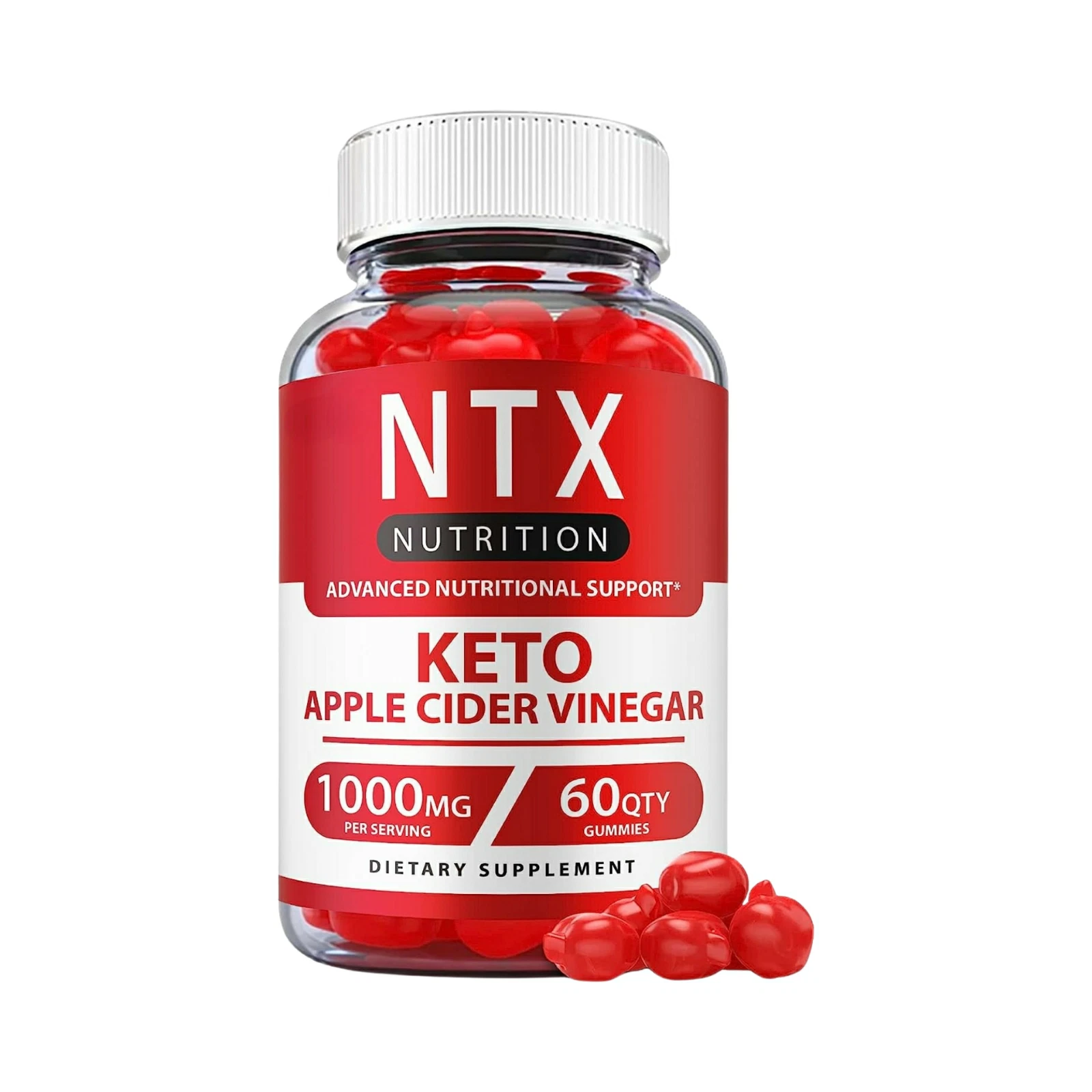 NTX Keto ACV Gummies, NTX Keto Gummies for Weight Loss- 60 Gummies