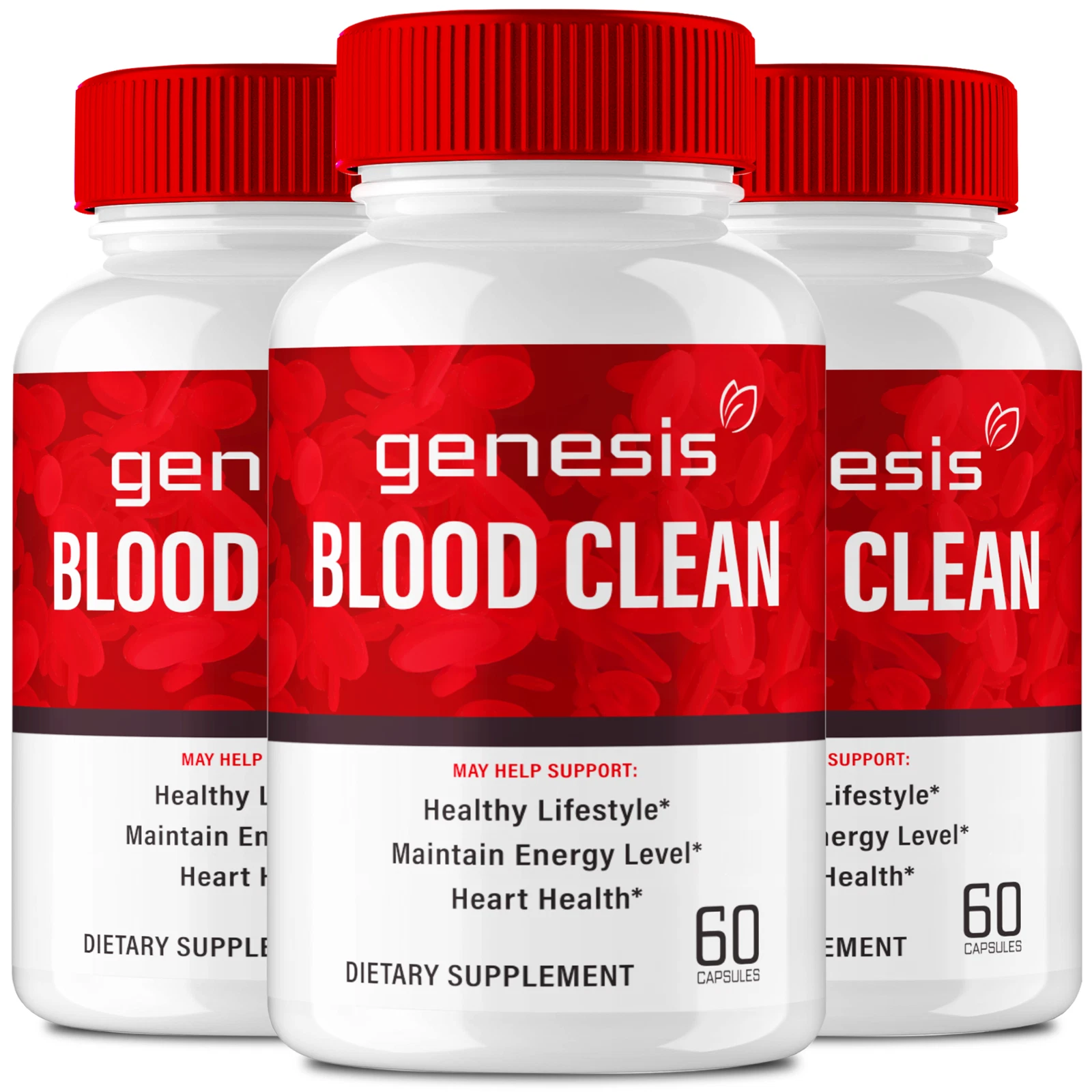 (3 Pack) Genesis Blood Clean Capsules to Support Blood Sugar & Pressure